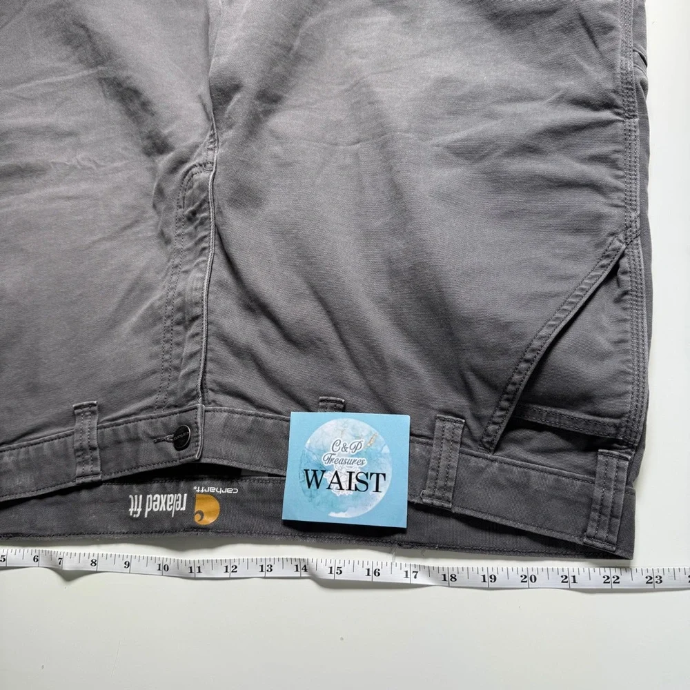 Carhartt Relaxed‎ Fit Gray Cotton Blend Work Shorts Size 44